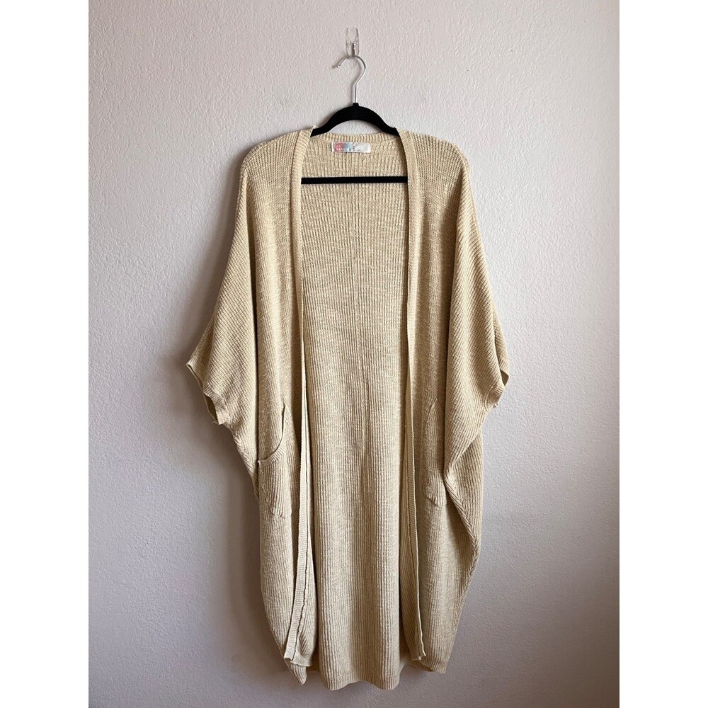 Free People FP BEACH Cocoon Duster Cardigan in Ecru Size XS